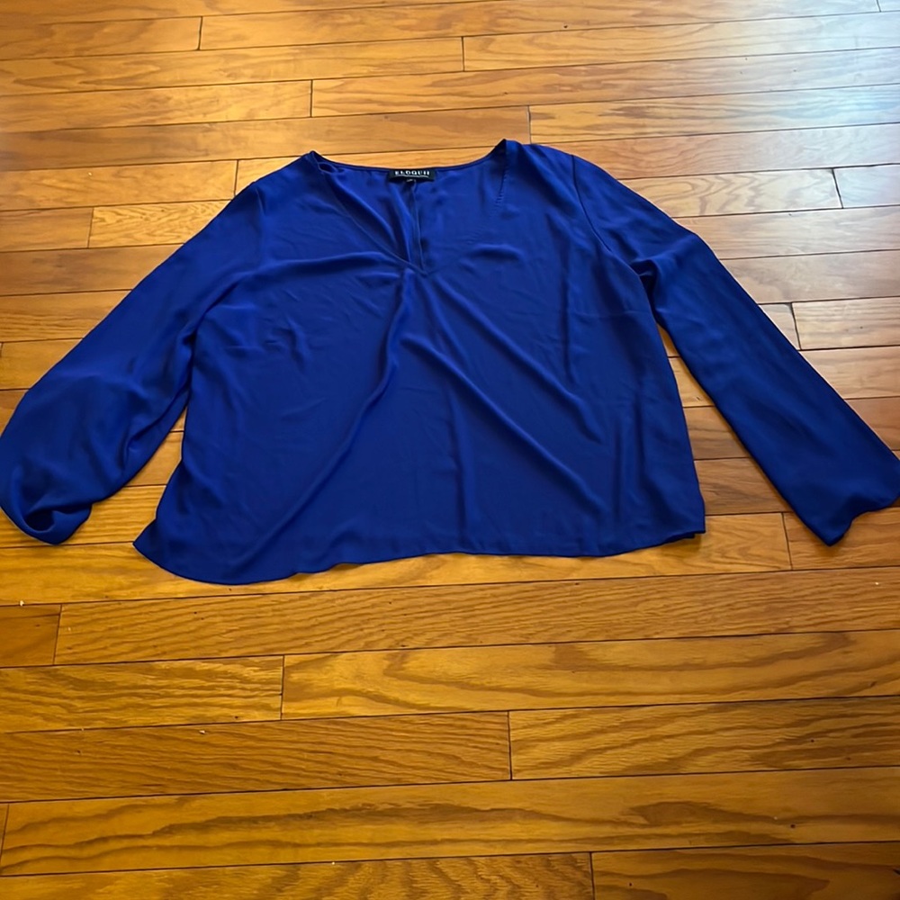 Elegant Blue Women's Top